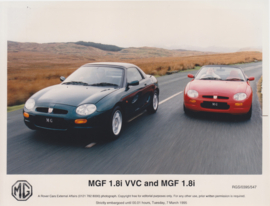 MG F 1.8i & VVC, press photo, Germany, 3/1995, # 547