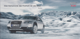 A6 allroad quattro oblong postcard, German language, 2000s