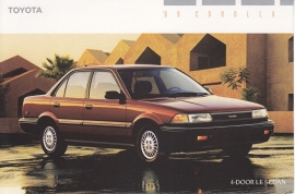 Corolla 4-Door LE Sedan, US postcard, 1989