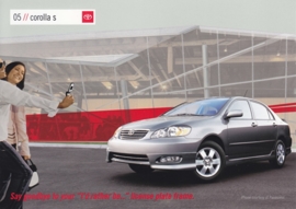 x Corolla Sedan S, US postcard, 2005, #00601-COROL-05PC