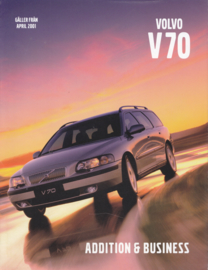 V70 Addition & Business brochure, 8 pages, 4/2001, Swedish language
