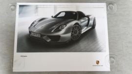 918 Spyder large original factory poster, published 09/2012