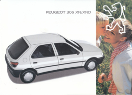 306 Hatchback brochure, 24 + 26 pages, A4-size, 1994 Dutch language (Belgium)