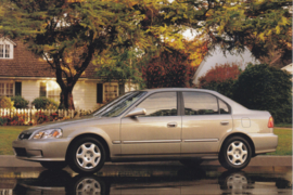 Civic Sedan, US postcard, continental size, 2000, # ZO2017