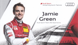 Racing driver Jamie Green, postcard 2013 season, English language