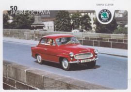 Octavia  50 years - model 1961, A6-size postcard, Germany, 2011