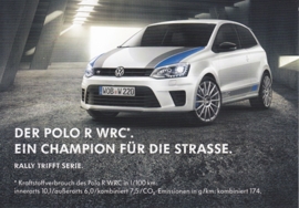Polo R WRC rallye champion, A6-size postcard, German, 2014