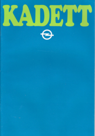 Kadett brochure, 28 pages +  specs., 1980, Dutch language