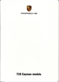 718 Cayman models,  A6-size set with 6 postcards in white cover, 04/2016, WSRI 1601 11S9 00, no text