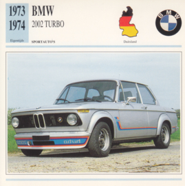 BMW 2002 Turbo card, Dutch language, D5 019 03-07