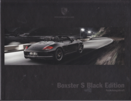 Boxster S Black Edition brochure, 36 pages, 11/2010, hard covers, German %