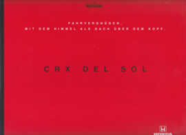 CRX del Sol brochure, 4 pages, large size, German, 7/1995