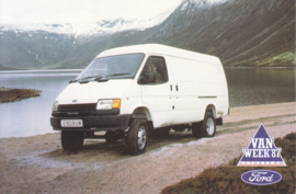 Transit Van LWB 4x4 , DIN A6-size, UK-issue for VAN Week 1987, # FB 1454