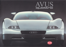 AVUS quattro W12 concept car brochure, 6 pages, 1991, Dutch language