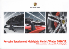 Tequipment Highlights & Porsche Service brochure, 44 pages, 09/2016, Austria, German language