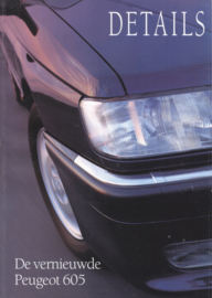 605 Sedan brochure, 54 pages, A4-size, 8/1994, Dutch language