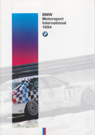 Motorsport International brochure, 12 pages, A4-size, 1994, German language