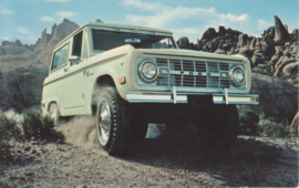 Bronco 4WD, US postcard, standard size, 1968