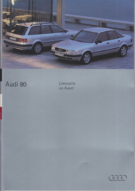 80 Sedan & Avant brochure, 60 pages, 01/1994, Dutch language