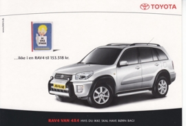 RAV4 Van 4x4, A6-size rack card by Free-card.dk, # 215, 2002, Danish language