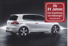 Golf GTI, A6-size postcard, German, 2012