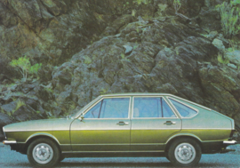 Passat 4-door Hatchback postcard,  A6-size, about 1973, # 5