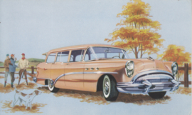 Special Estate Wagon model 49, US postcard, standard size, 1954, # NB-5405