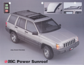 Grand Cherokee with ASC Power Sunroof, 2 pages, about 1996, USA