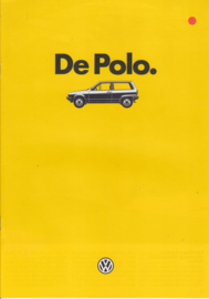 Polo Hatchback brochure, A4-size, 20 pages, 01/1985, Dutch language