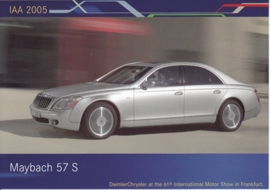 Maybach 57 S, A6-size postcard, IAA 2005