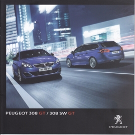 308 GT Berline & SW brochure, 24 pages, German language, 01/2015