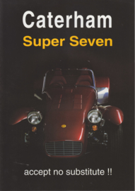 Caterham Super Seven brochure,  4 pages, about 2000, Dutch language