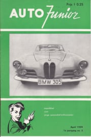 Auto Junior magazine,  A5-size, 16 pages, April 1959, Dutch language