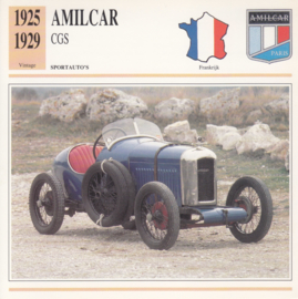 Amilcar CGS card, Dutch language, D5 019 07-03