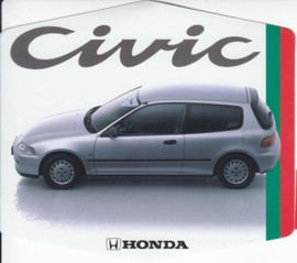 Honda Civic, sticker, 12,5 x 11 cm