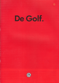 Golf brochure, 24 pages,  A4-size, Dutch language, 08/1985