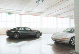 Panamera Turbo,  A6 postcard, 2016,  German language