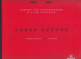 Accord Aero Deck & Coupe brochure, 6 pages, large size, German, 7/1995