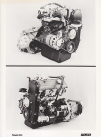 Fiat Regata 85 S engine, press photo, Italy, 1984