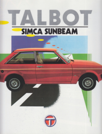 Simca Sunbeam, 12 large square pages, Dutch language, 9/79 (Belgium)