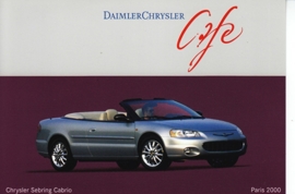 Chrysler Sebring Cabrio, A6-size postcard, Paris 2000