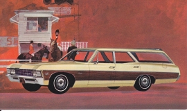 Caprice Custom Wagon, US postcard, standard size, 1967