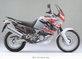 Honda XRV 750 Africa Twin postcard, 18 x 13 cm, no text on reverse, about 1994