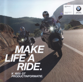 BMW K 1600 GT brochure, 24 pages, UX-VB-1, 2016, Dutch language