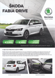 Fabia Drive brochure, 4 pages, Dutch language, 06/2017