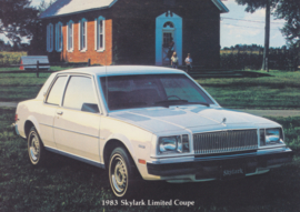 Skylark Limited Coupe, US postcard, larger size, 1983