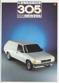 305 Delivery Van brochure, 4 pages, A4-size, 1987, Dutch language