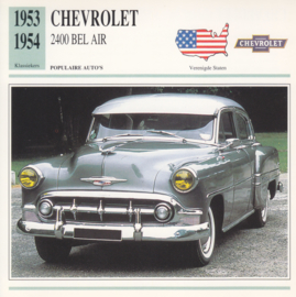 Chevrolet 2400 Bel Air card, Dutch language, D5 019 02-04