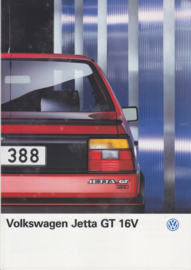 Jetta GT 16V brochure, 16 pages,  A4-size, Dutch language, 04/1987