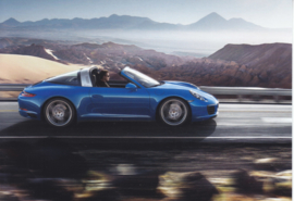 911 Targa 4,  A6 postcard, 2016,  German language